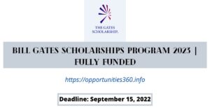 Bill Gates Scholarships Program 2023