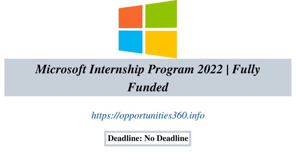 Microsoft Internship Program 2022