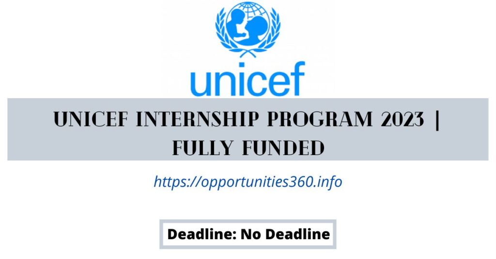 UNICEF Internship Program 2023