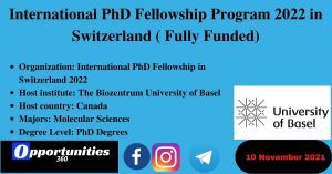International PhD Fellowship