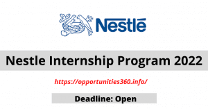 Nestle Internship Program 2022