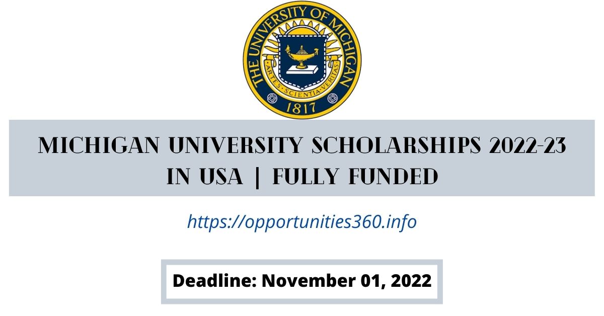 Michigan University Scholarships 2022-23 In USA | Fully Funded ...