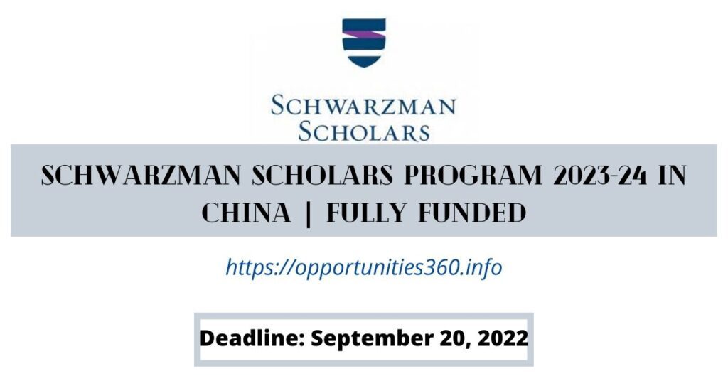 Schwarzman Scholars Program 2023