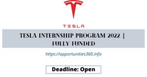 Tesla Internship Program 2022