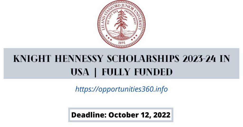 Knight Hennessy Scholarships 2023
