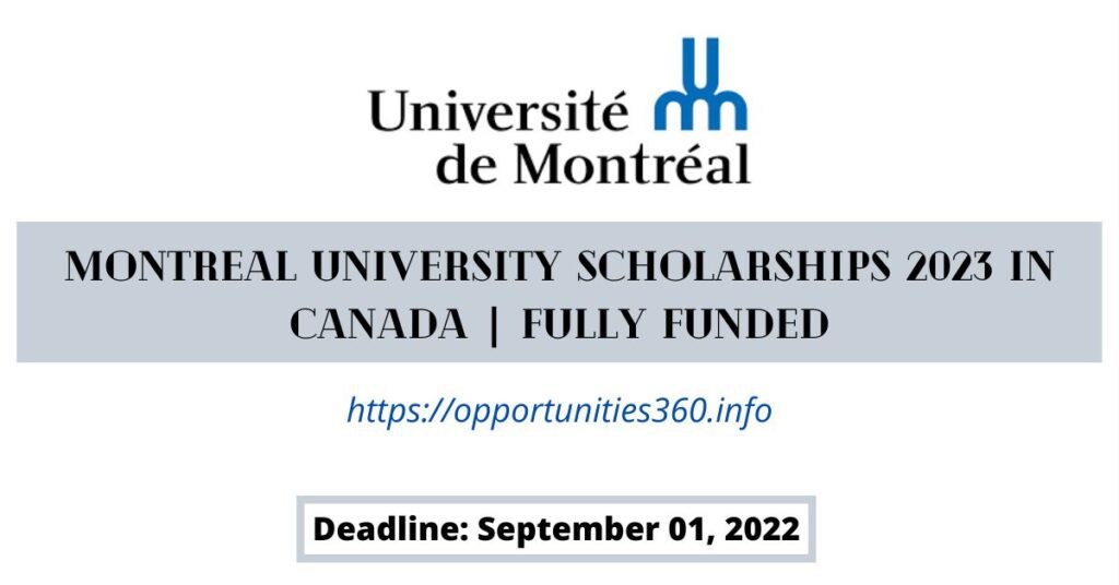 Montreal University Scholarships 2023