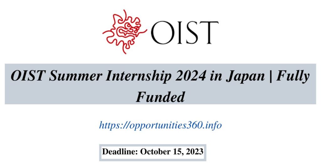 OIST Summer Internship 2024