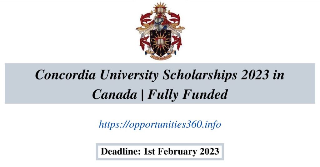 Concordia University Scholarships 2023