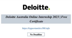Deloitte Australia Online Internship 2023