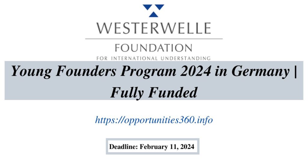 Young Founders Program 2024