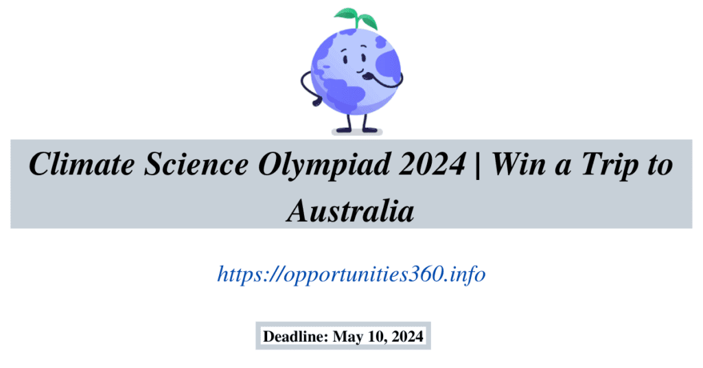 Climate Science Olympiad 2024