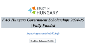 FAO Hungary Government Scholarships 2024
