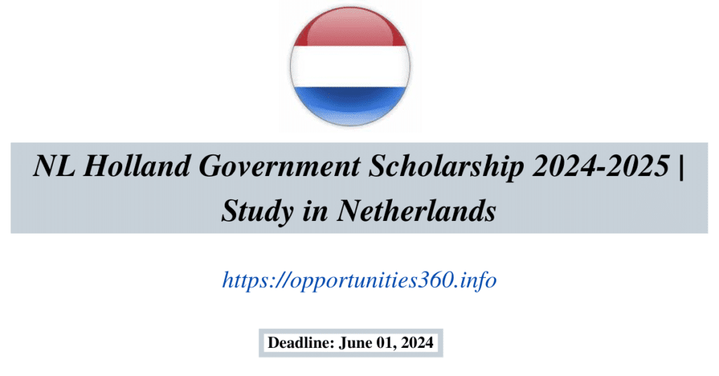 NL Holland Government Scholarship