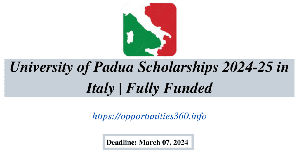 University of Padua Scholarships 2024